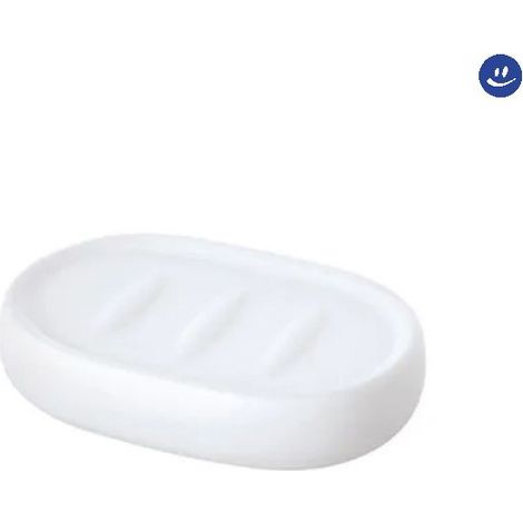 Porta sapone da appoggio in ceramica modello sidney dim. cm(lxpxh):12x8x3 bianco FERIDRAS