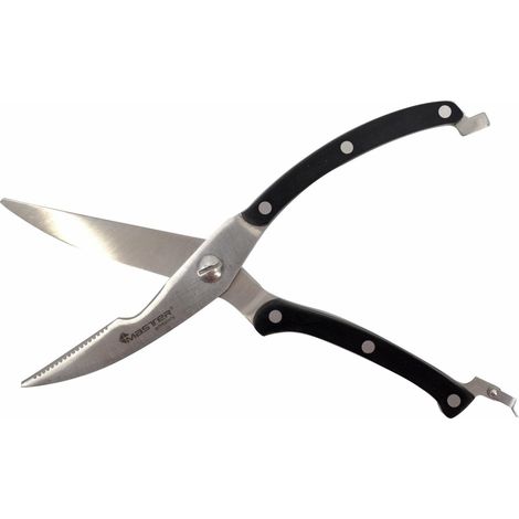 Forbici per carne e pollame 25 cm, MASTER GRILL, taglio preciso, lame resistenti, design ergonomico, colore nero