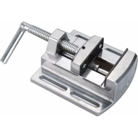Etau Perceuse Colonne, Ouverture de 2,5 Alliage D'aluminium Étau d'établi avec tige de Guidage pour Électriciens et Outils de Travail du Bois