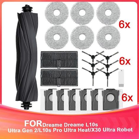 Zubehör für den Dreame L10s Ultra Gen 2/L10s Pro Ultra Heat/X30 Ultra Saugroboter: Hauptbürste, Staubbeutel, Reinigungstuch (1/5)