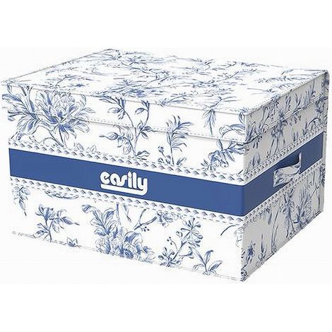 TRADE SHOP - Box Portatutto Scatola Salvaspazio Contenitore Organizer 40x30x25cm Fantasia 87315 -