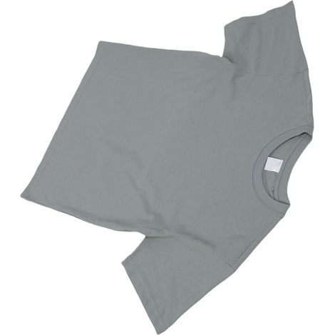 T-shirt fluorescent à manches courtes en coton, coupe ample et décontractée, idéal pour la salle de sport et la course à pied (taille M). (1/5)