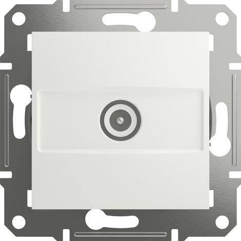 Schneider Electric TV-Durchgangsdose Asfora Weiß (RAL 9003) EPH3270321D 1 St. (1/5)