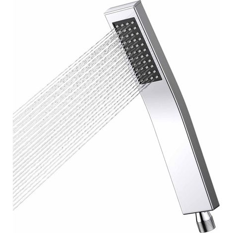 Pommeau de douche haute pression - Économe en eau - En acier inoxydable 304 - Buse en silicone autonettoyante - Simple - Pour salle de bain à la maison (1/5)