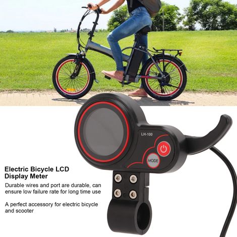LCD-Tachometer für E-Bikes, mit wasserdichtem 5-poligem Stecker, 24V/36V/48V/60V-Bedienfeld für Scooter, 22,2 mm (1/5)