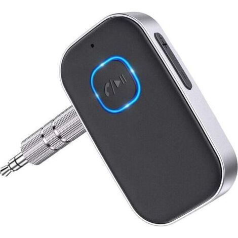 Adaptateur Bluetooth 5.0 Voiture, Récepteur Bluetooth Voiture avec Jack AUX 3,5mm, Réduction de Bruit Sans Fil pour Stéréo Voiture, Stéréo Domestique, Casque Filaire et Haut-Parleur (1/5)