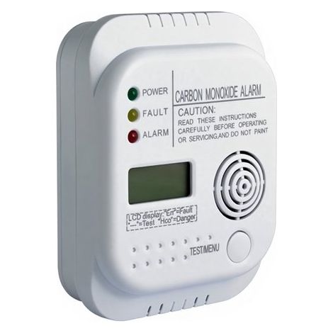 Rilevatore di monossido di carbonio LCD con display digitale e allarme da 85 dB (1/5)