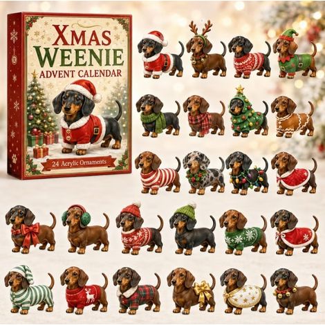 New 2026 Christmas Dachshund Advent Calendar - A Christmas Calendar for Dachshunds