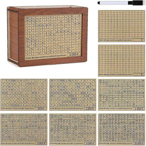 Tirelires en bois pour économiser, élégantes et pratiques, idéales pour la décoration intérieure. (1/4)