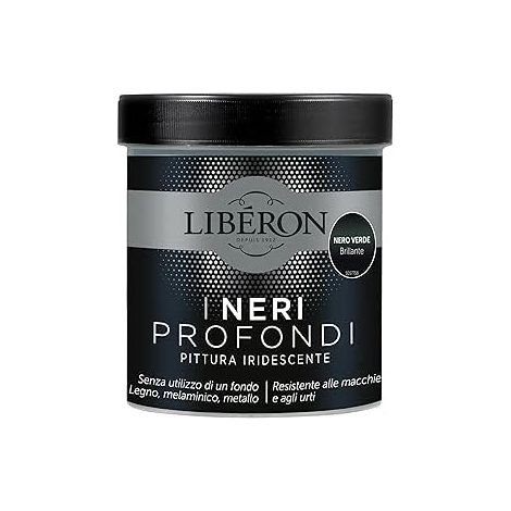 LIBERON - PITTURA IRIDESCENTE I NERI PROFONDI NUOVO NERO VERDE BRILLANTE 500ML (1/3)