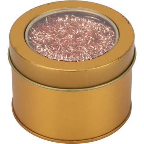 Nettoyeur de pointe de fer à souder, boule de fil solide en acier inoxydable à souder pour tête