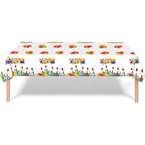 Tissu De Protection Pour Table - Tissu Peinture 130 x 220 cm - Imperméable En PE - Pour Ateliers Créatifs Enfants - 1 Pièce (1/5)