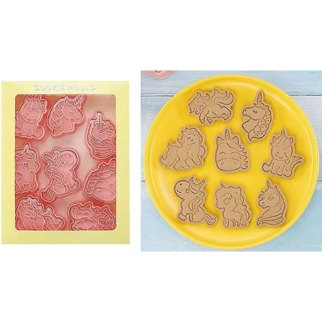 Emporte-pièces, moules à gaufrer pour biscuits, moules en forme de cheval à une corne, outils de pâtisserie (1/4)