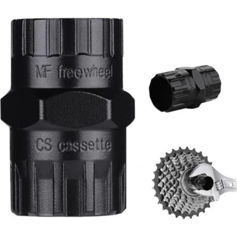 Outil 2 en 1 Démonte Cassette Vélo,Démonte Cassette,Convient pour enlever Les Anneaux de Verrouillage de Tirelire avec 12 Dents et Les Outils de Roue Libre avec 12 Dents (1/5)