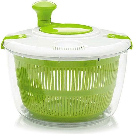 Centrifugeuse à Salade Légumes, Séchoir Laveur pour Fruits, Bol de Service et Récipient (1/4)