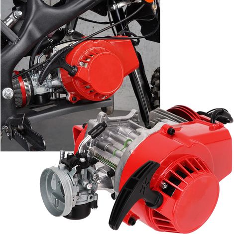 Moteur 2 temps 49 cm3 à démarrage manuel, boîte de vitesses modifiée 44-6, adapté aux mini-motos tout-terrain, quads et VTT. (1/5)