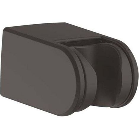 Support de douchette orientable ABS noir mat -