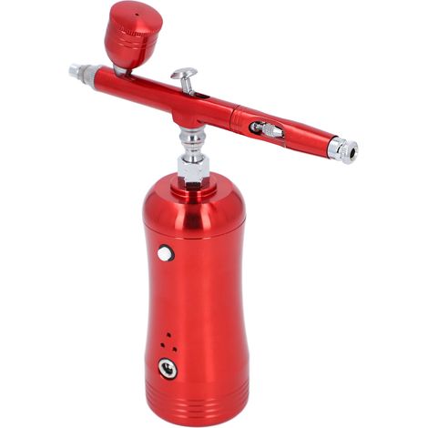 Kit Aérographe Sans Fil Rechargeable Portable 17,4 psi Compresseur pour Ongles Maquillage Modélisme (1/5)
