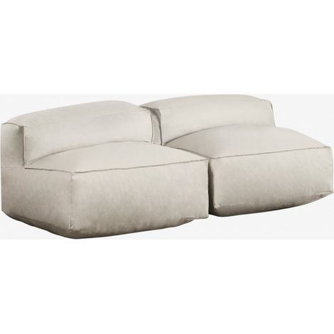 SKLUM 2-teiliges modulares Gartensofa Dojans Beige Semoline                                  