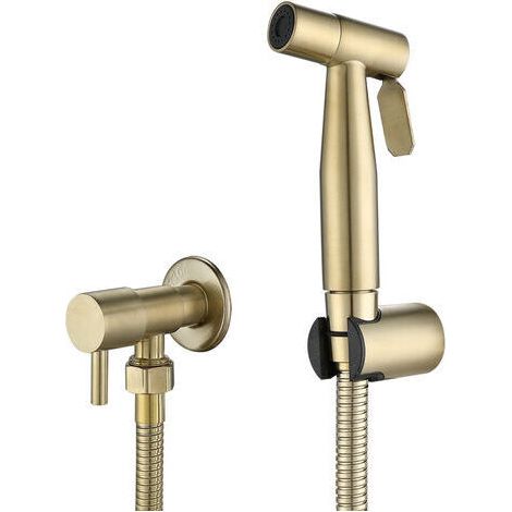 -Pulvérisateur de toilettes pour bidet et de toilettes en acier inoxydable, Kit de pulvérisateur de bidet, pulvérisateur de robinetterie Pulvérisateur de WC(or) (1/5)