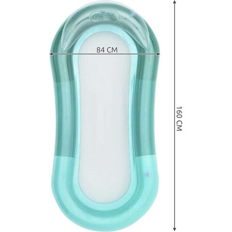 Matelas gonflable, hamac de piscine en filet, bleu