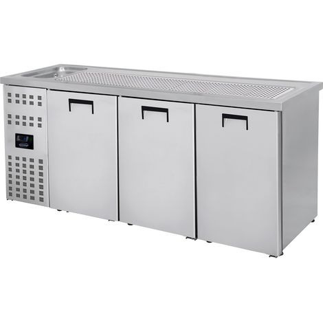 Refroidisseur de Boisson Avec Evier à Gauche - 3 Portes - Combisteel (1/2)