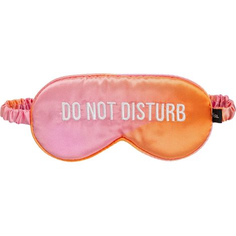 Fisura Mascherina notte “Do not disturb” 20x10 cm - rosa/arancione
