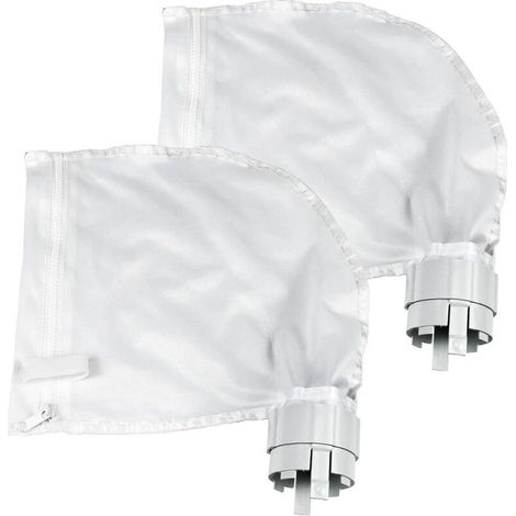 Lot de 2 sacs de nettoyage de piscine tout usage pour Polaris 360/380 en nylon avec fermeture éclair (360 et 380) (1/4)