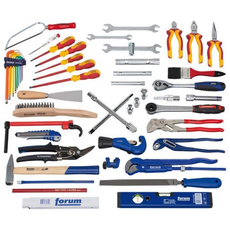 Jeu d'outils sanitaires 54pcs. en sac (1/3)