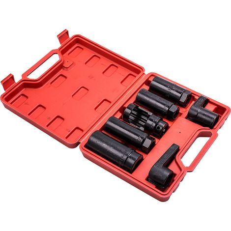 7pcs Juego Vasos Sonda para Lambda 1/2" Drive 22mm/27mm/29mm Socket Set Tool Kit (1/5)