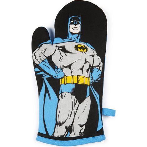 Excelsa Batman Guanto da Forno, Taglia Unica, Fodera 100% Cotone, Imbottitura in Poliestere