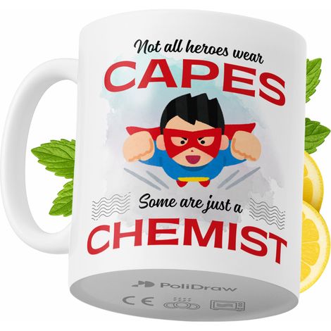 Lustige Kaffeetasse für Chemiker mit witzigem Textdesign – ideal für Geburtstage, Namenstage, Feiertage und besondere Anlässe. Hochwertige Tasse für Zuhause, Büro und Arbeit. Farbe: Weiß, 330 ml.