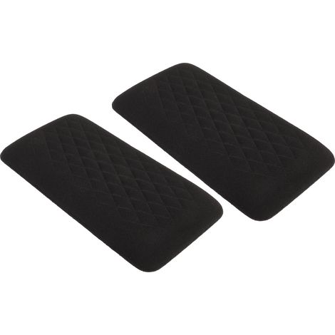 2pcs Coussinets de Genou pour Voiture Mousse Souple Universel Console Centrale Protection Coudes Accoudoir Noir (1/5)