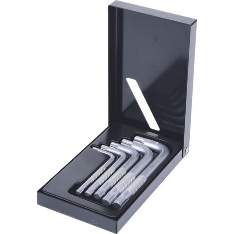 KS Tools XZN-Winkelstiftschlüssel-Satz, kurz, 5-tlg