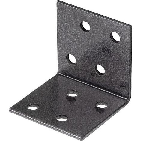 Raccord coudé DURAVIS® 40 x 40 x 40 mm, matériau : Acier, galvanisé sendzimir, surface : noir-diamant (1/3)