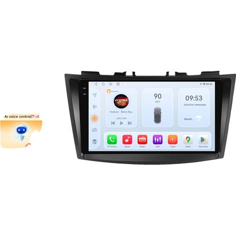 Autoradio, funzionalità multimediali, sistema di navigazione, compatibile con Suzuki Swift 4 2011-2015 Sistemi stereo Smart GPS, QS6 AI AHDC2 (1/2)