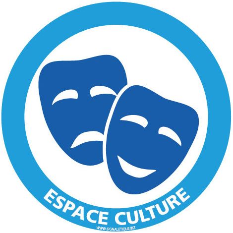 PANNEAU INFORMATION ESPACE CULTUREL SPECIAL MONTAGNE (H0386) - Plastique PVC 1,5 mm - Diamètre 125 mm
