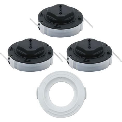 Lot de 3 têtes de débroussailleuse 40097104304 avec couvercle de base, remplacement pour Stihl FSA 57 Autocut C3-2 (numéro de modèle débutant par 5), remplace 4009 710 4304