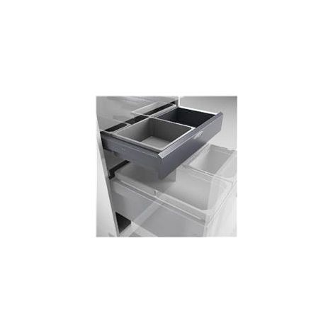 Naber Cox Base-Board® 500, Abfallsammler für Frontauszüge, silber (1/3)