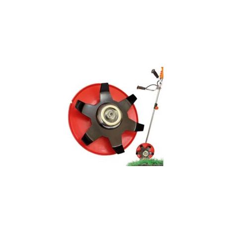 Disco diserbante per decespugliatore – Disco mobile multiuso da 8 pollici per prato. Accessori resistenti all'usura per giardino, prato, cortile, parco, orto.