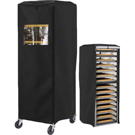 Housse imperméable et anti-poussière pour grille-pain, en tissu Oxford 210D avec fenêtres d'aération en PVC, adaptée aux grilles de 20 pouces (59 x 72 x 163 cm). Une pièce. (1/5)