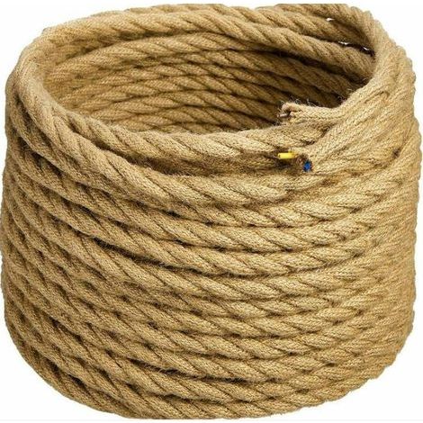 Corde électrique LED 10m en cuivre tressé vintage pour lampe DIY (1/5)