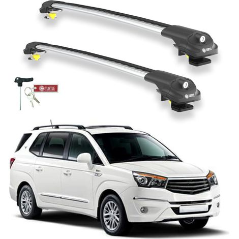 TURTLE kompatibel mit Ssangyong Rodius 2013-2019 Dachträger Air1 Grau (1/5)
