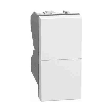 BTIJW4036 Pulsante doppio 10 A 250 Va.c. 1 P (NO) + 1 P (NO) non interbloccato
