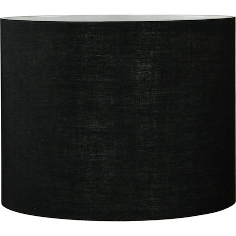 Lampenschirm mit Klettverschluss für Tischleuchte Stehlampe inkl. Adapter E14 E27 Schwarz (1/5)