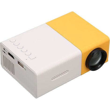 Mini Projecteur, Vidéoprojecteur Full HD 1080P, Projecteur de Film Portable pour iOS, Android, Windows, Projecteur Smart Home Compatible avec HDMI, USB, Audio, AV et Télécommande (1/5)