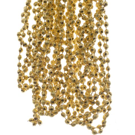 Weihnachts-Diamantgirlande Goldfarben 2,7 Meter - Kunststoff