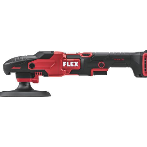 Flex Akku-Rotationspolierer 18 V PE 150 18-EC C mit Gasgebeschalter (1/5)
