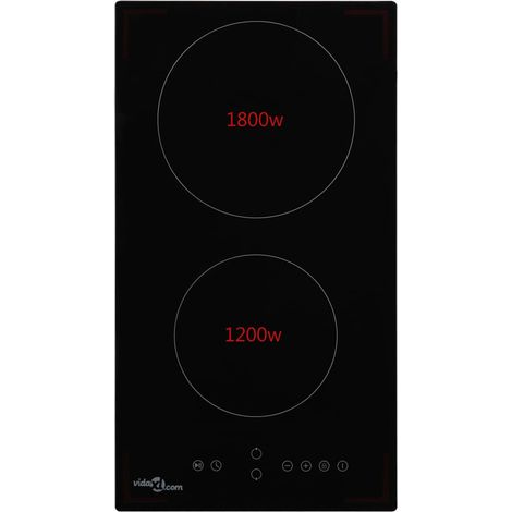 FIMEI Plaque de cuisson Céramique 2 brûleurs Contrôle tactile 3000 W (1/5)
