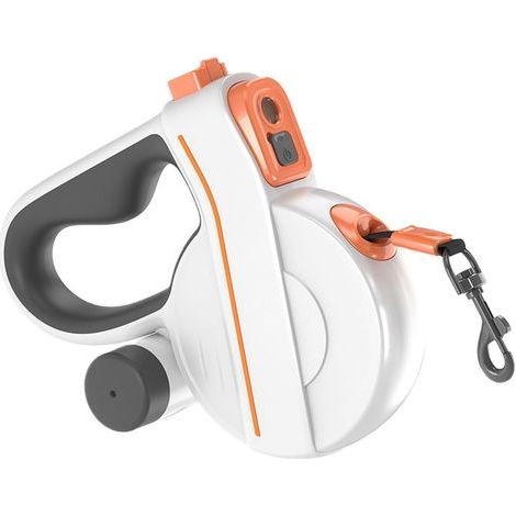 5 Meter lange, ausziehbare Hundeleine mit LED-Licht – rutschfester Griff, doppelseitig reflektierendes Nylon – geeignet für kleine und mittelgroße Hunde, ideal für den Einsatz (1/5)